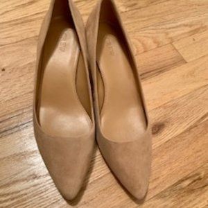 J Crew Tan Suede Kitten Heels
